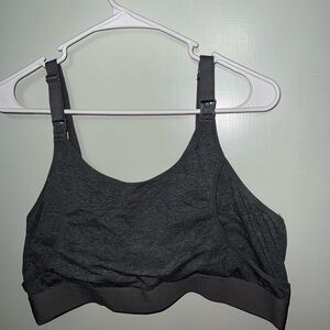 MomCozy Hands Free Grey Pumping Bra Size 2XL